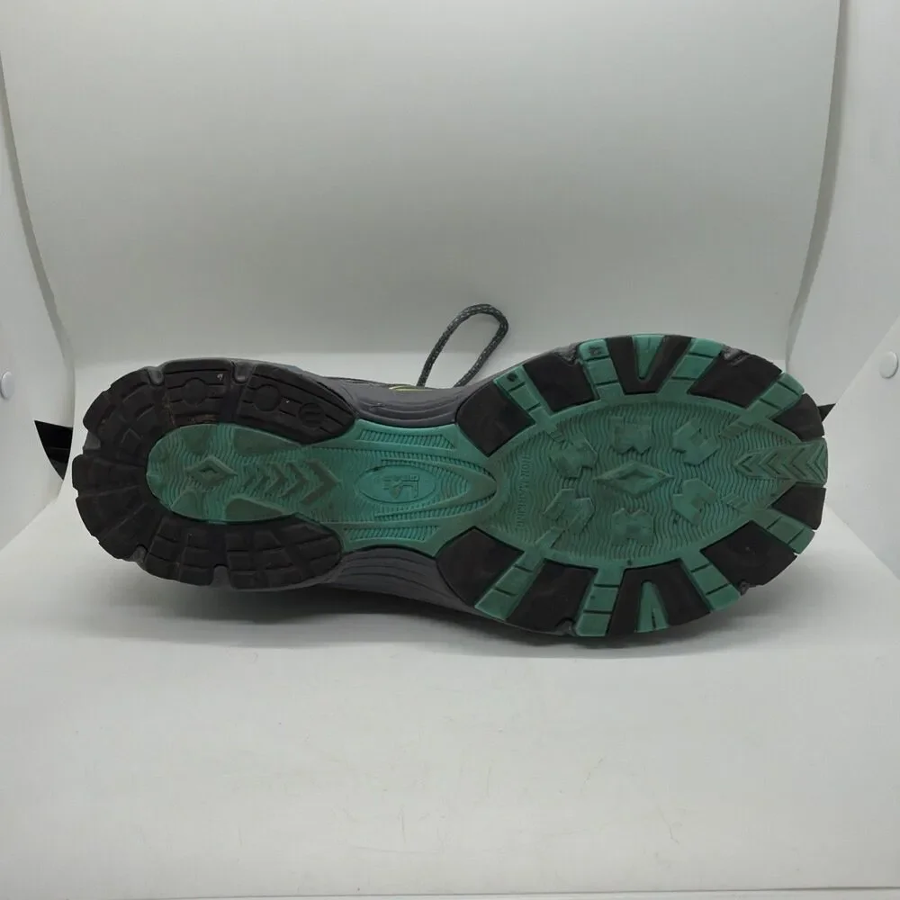 LA Gear Tracy Running Athletic Shoes Grey Teal Neon Green Women's Size 11